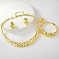 Show details for Hypoallergenic Gold Plated Zinc Alloy 4 Piece Jewelry Set from Certified Factory Show details for Hypoallergenic Gold Plated Zinc Alloy 4 Piece Jewelry Set from Certified Factory