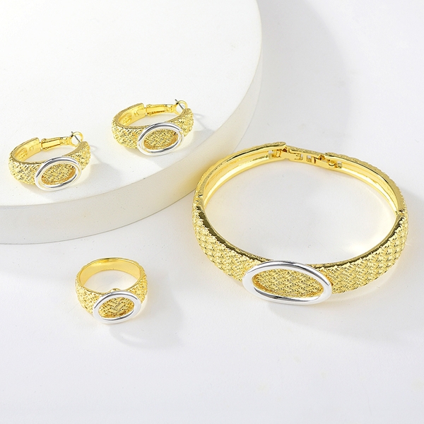 Picture of Recommended Gold Plated Big 3 Piece Jewelry Set from Top Designer