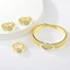 Show details for Recommended Gold Plated Big 3 Piece Jewelry Set from Top Designer