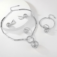 Picture of Reasonably Priced Zinc Alloy Big 4 Piece Jewelry Set from Reliable Manufacturer