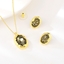 Show details for Designer Gold Plated Small 2 Piece Jewelry Set with Easy Return