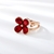 Picture of Great Artificial Crystal Rose Gold Plated Fashion Ring