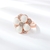 Picture of Nickel Free Rose Gold Plated Enamel Fashion Ring with Easy Return