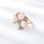 Show details for Nickel Free Rose Gold Plated Enamel Fashion Ring with Easy Return