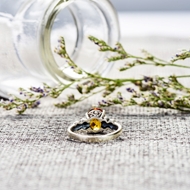 Picture of Yellow Nature Citrine Fashion Ring with Beautiful Craftmanship