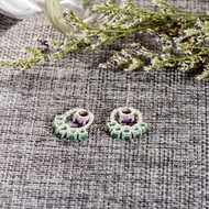 Picture of Hot Selling Green 925 Sterling Silver Stud Earrings from Top Designer