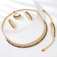 Picture of Luxury Colorful 4 Piece Jewelry Set of Original Design