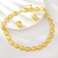 Show details for New Season Gold Plated Dubai 2 Piece Jewelry Set with Full Guarantee