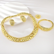 Show details for Zinc Alloy Gold Plated 4 Piece Jewelry Set From Reliable Factory Show details for Zinc Alloy Gold Plated 4 Piece Jewelry Set From Reliable Factory