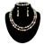 Picture of Big Artificial Crystal 3 Piece Jewelry Set with Beautiful Craftmanship