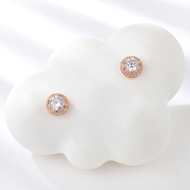 Show details for Recommended White Cubic Zirconia Stud Earrings from Top Designer