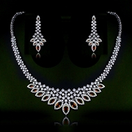 Show details for Luxury Copper or Brass 2 Piece Jewelry Set with Fast Delivery