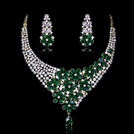 Show details for Brand New Green Copper or Brass 2 Piece Jewelry Set with SGS/ISO Certification