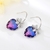 Picture of Wholesale Platinum Plated Cubic Zirconia Dangle Earrings with No-Risk Return