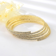 Show details for Delicate Gold Plated Fashion Bangle with Unbeatable Quality