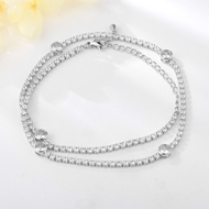 Show details for Copper or Brass Platinum Plated Fashion Bangle in Exclusive Design