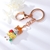 Picture of Bulk Rose Gold Plated Enamel Keychain in Exclusive Design