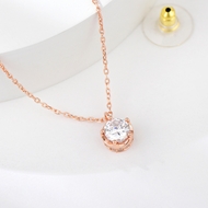 Show details for Small 925 Sterling Silver Pendant Necklace with Beautiful Craftmanship