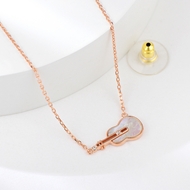 Show details for Nickel Free White Shell Pendant Necklace with No-Risk Refund