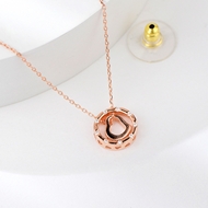 Show details for Attractive White 925 Sterling Silver Pendant Necklace Factory Direct Supply