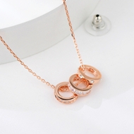 Show details for Shop Rose Gold Plated 925 Sterling Silver Pendant Necklace with Wow Elements
