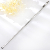Show details for Wholesale Platinum Plated Small Fashion Bracelet with No-Risk Return
