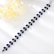 Show details for Unusual Copper or Brass Platinum Plated Fashion Bracelet