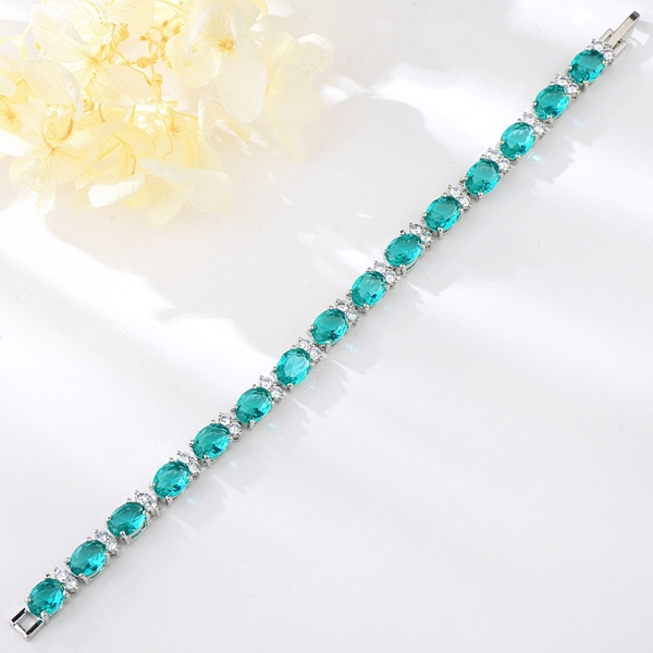 Picture of Buy Platinum Plated Delicate Fashion Bracelet with Price