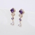 Picture of Hot Selling Purple Big Dangle Earrings from Top Designer
