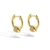Picture of Unique Cubic Zirconia Gold Plated Small Hoop Earrings with Unbeatable Quality