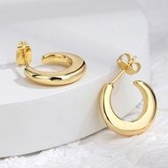 Picture of Buy Gold Plated Small Stud Earrings with Wow Elements