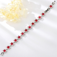 Show details for Copper or Brass Cubic Zirconia Fashion Bracelet with Speedy Delivery