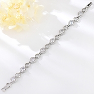 Show details for Copper or Brass White Fashion Bracelet with 3~7 Day Delivery