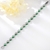 Picture of Distinctive Green Platinum Plated Fashion Bracelet with Low MOQ