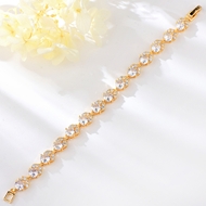 Show details for Eye-Catching White Gold Plated Fashion Bracelet with Member Discount