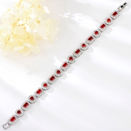 Show details for Eye-Catching Red Copper or Brass Fashion Bracelet with Member Discount