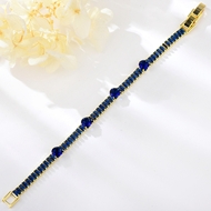 Show details for Copper or Brass Cubic Zirconia Fashion Bracelet with Unbeatable Quality