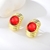 Picture of Hypoallergenic Gold Plated Resin Big Stud Earrings Online