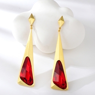 Picture of Zinc Alloy Red Dangle Earrings from Certified Factory
