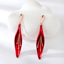 Show details for Dubai Rose Gold Plated Dangle Earrings of Original Design