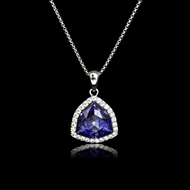 Show details for Distinctive Platinum Plated Small Pendant Necklace As a Gift