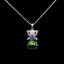 Show details for Shop Platinum Plated Green Pendant Necklace with Wow Elements