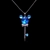 Picture of Small Blue Pendant Necklace with Fast Delivery