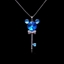Show details for Small Blue Pendant Necklace with Fast Delivery