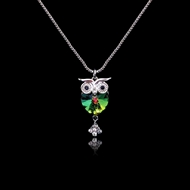 Show details for Delicate Swarovski Element Platinum Plated Pendant Necklace