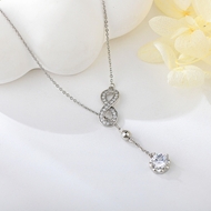 Show details for Top Cubic Zirconia Small Pendant Necklace