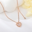 Show details for Low Cost Rose Gold Plated Small Pendant Necklace with Full Guarantee