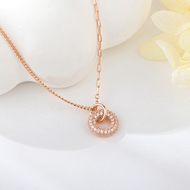 Show details for Copper or Brass Small Pendant Necklace with Full Guarantee