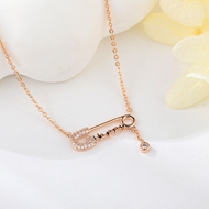 Show details for Delicate Cubic Zirconia Pendant Necklace Online Only