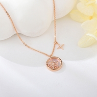 Show details for Charming White Copper or Brass Pendant Necklace As a Gift